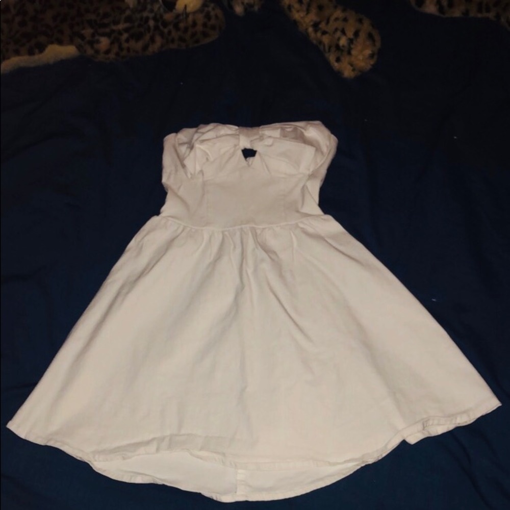 All White Short Summer Dress